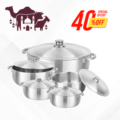 10pcs Metal Finish Kaldero Set
