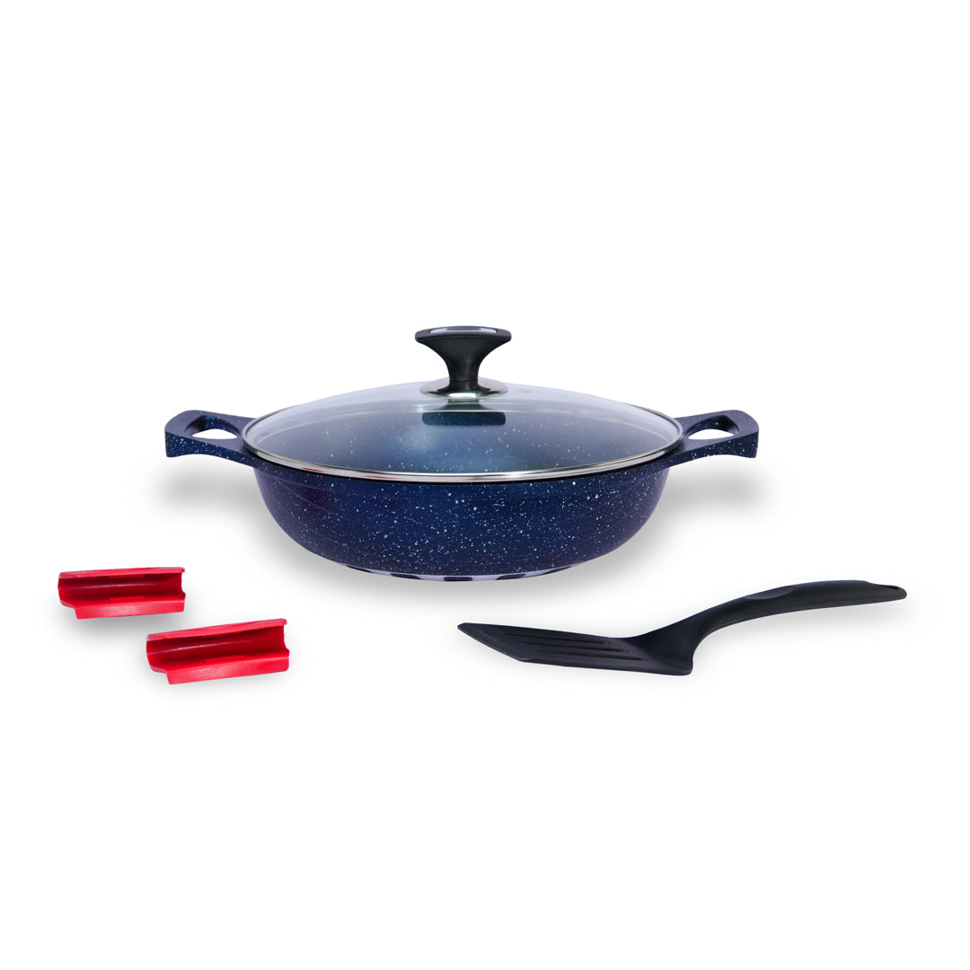 5pcs Die-Cast Wok (Karahi) with 5 Colors & 2 Sizes