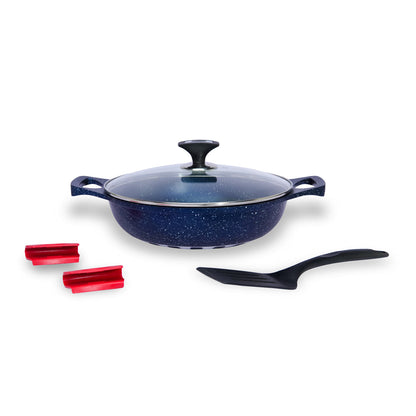 5pcs Die-Cast Wok (Karahi) with 5 Colors & 2 Sizes