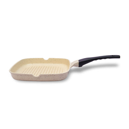 Die-Cast Single Grill pan with 4 Colors & 2 Sizes