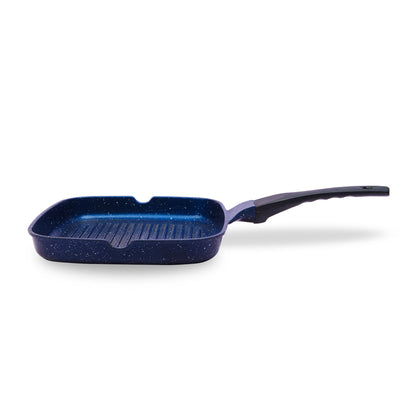 Die-Cast Single Grill pan with 4 Colors & 2 Sizes