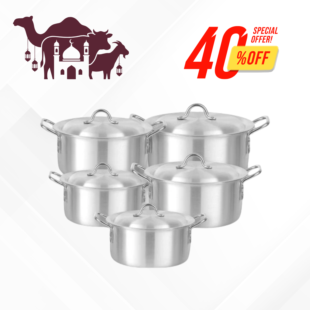 Royal Set 1-5 (10 Pcs Aluminium Metal Finish)