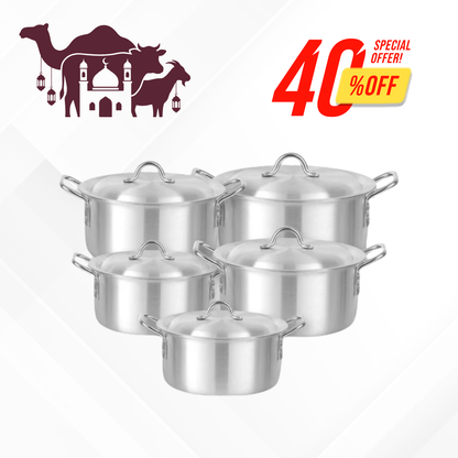 Royal Set 1-5 (10 Pcs Aluminium Metal Finish)