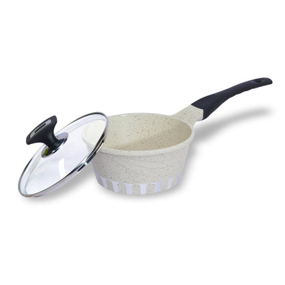 2pcs Die-Cast Sauce Pan with 4 Colors & 2 Sizes