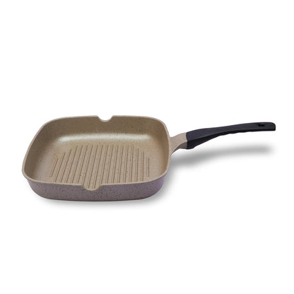 Die-Cast Single Grill pan with 4 Colors & 2 Sizes