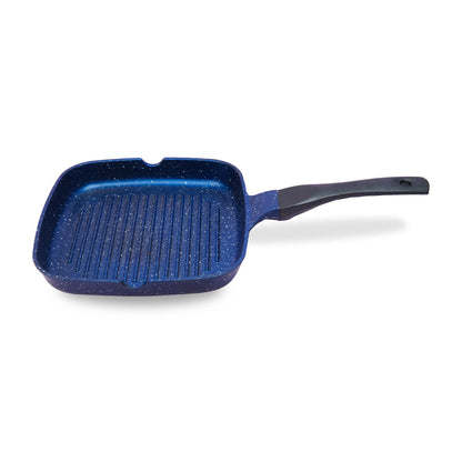 Die-Cast Single Grill pan with 4 Colors & 2 Sizes