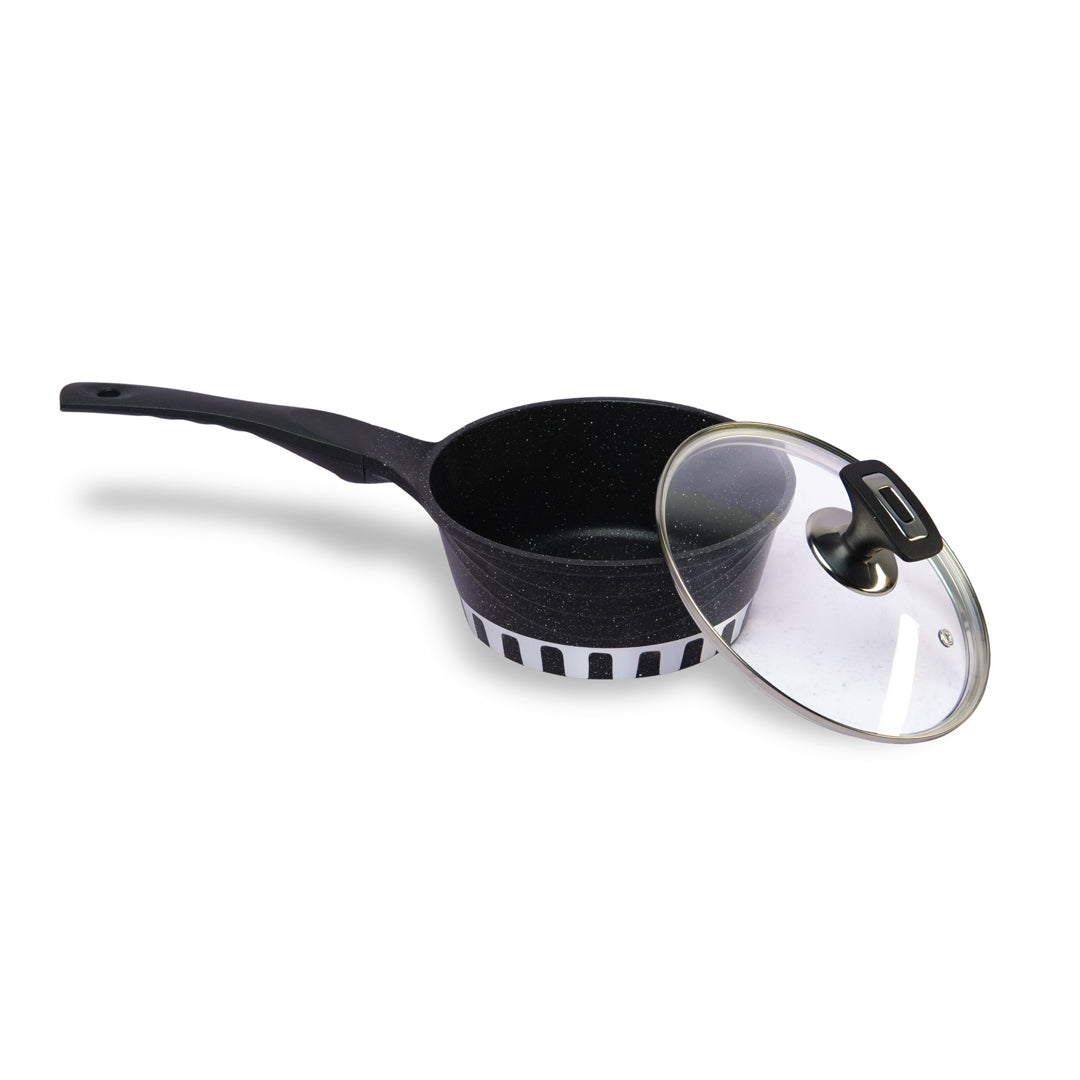 2pcs Die-Cast Sauce Pan with 4 Colors & 2 Sizes