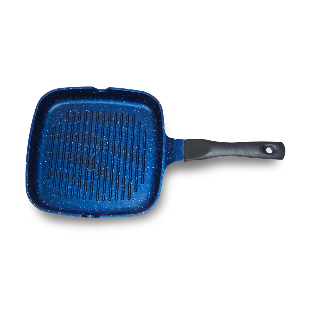 Die-Cast Single Grill pan with 4 Colors & 2 Sizes