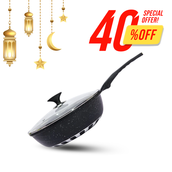 2pcs Die-Cast Super Wok with 4 Colors & 2 Sizes