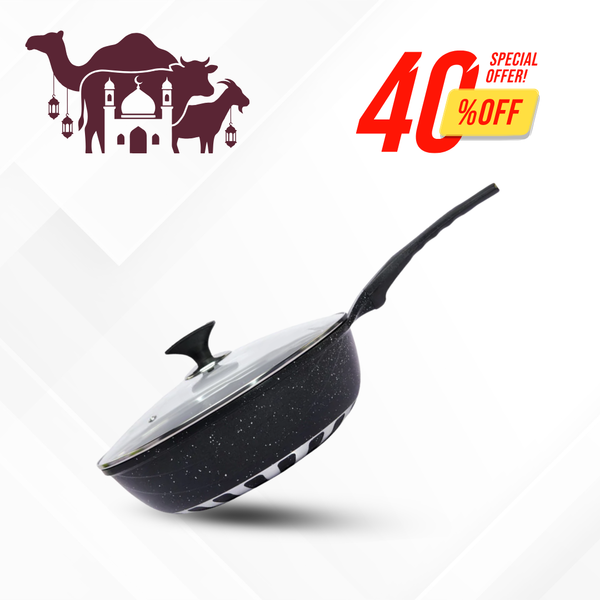 2pcs Die-Cast Super Wok with 4 Colors & 2 Sizes