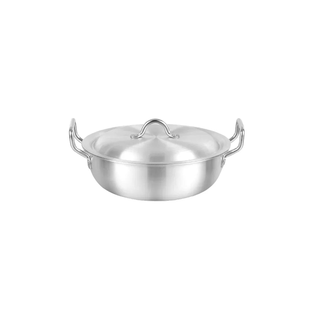 2pcs Metal Finish Super Wok (Karahi) in 6 Sizes